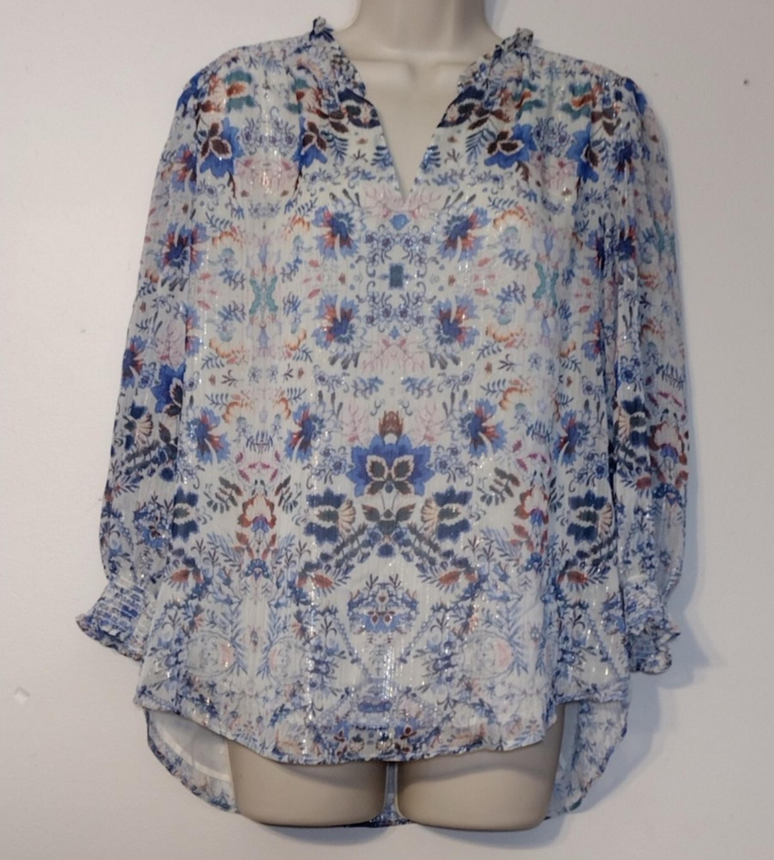 Rachel Zoe Floral V-neck Blouse