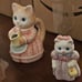 Avon Collectibles Cat Salt & Pepper Shakers Sugar Bowl Cream Porcelain Vtg