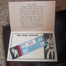Elvis Concert Ticket