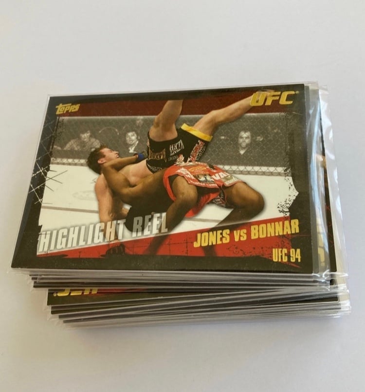 UFC Topps 2010 Thick Gold Card Bundle 20 Cards Total Jon Jones v. Stephan Bonnar