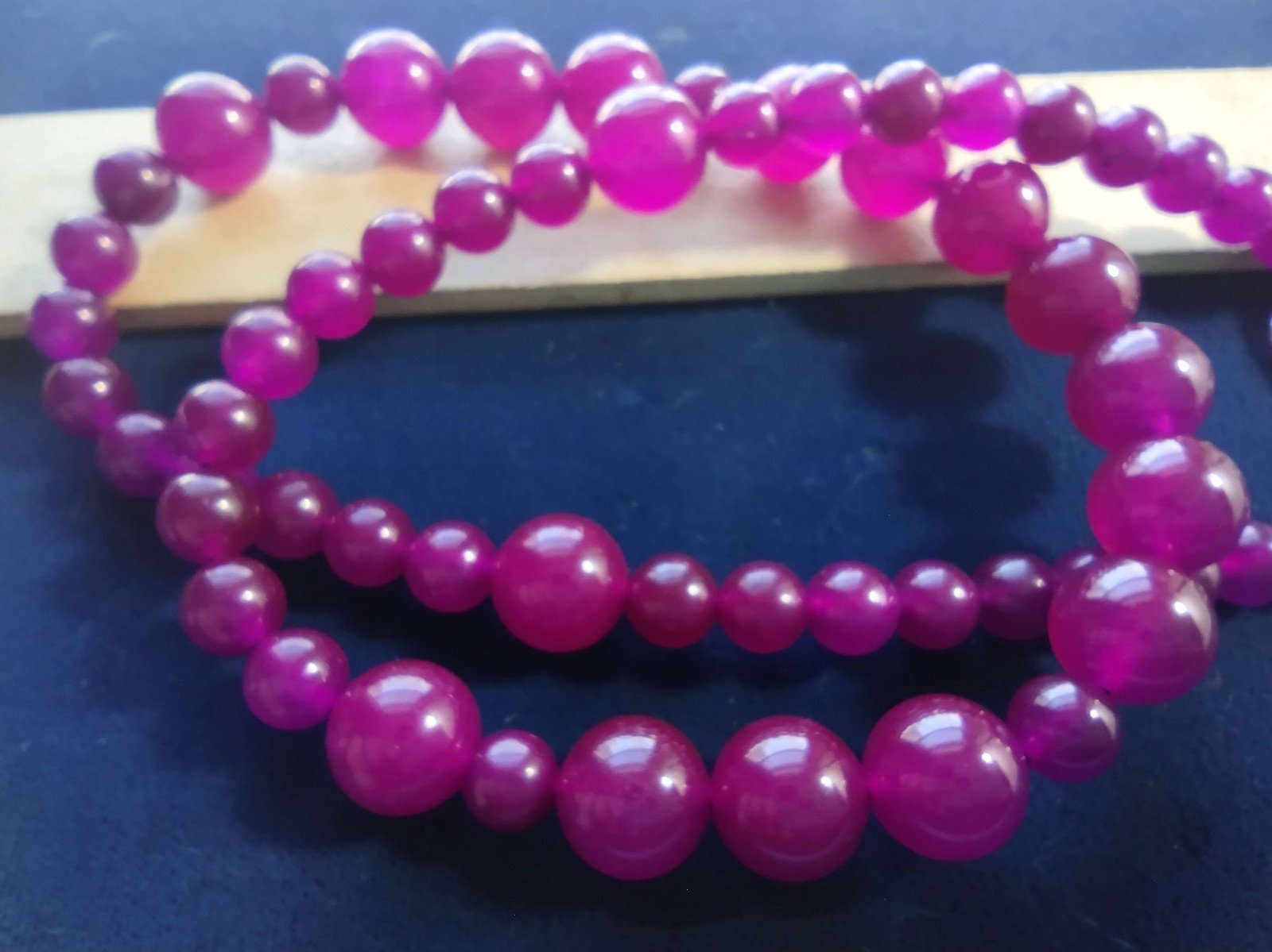 Rubellite necklace: berry grape: t796