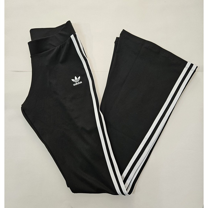 Adidas Women's Originals Flared Leggings in Black Size Small NWT