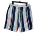 Vilebrequin Swim Trunk Short Men XL Turtle Stripe Marine Lined Pocket Drawstring