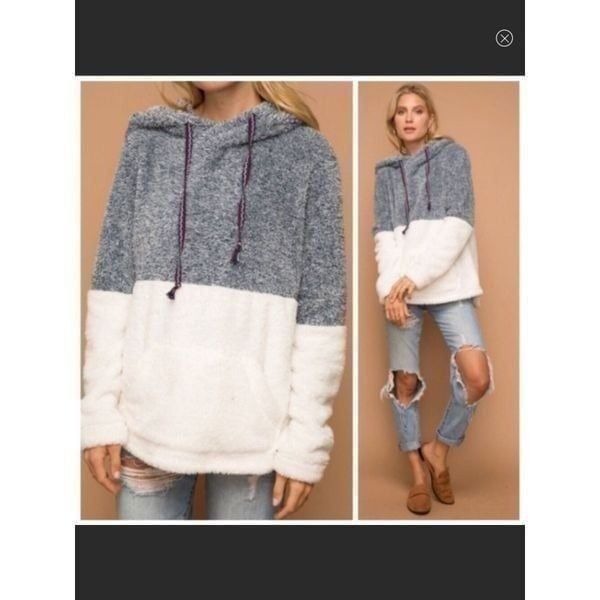 New-Last One-Fuzzy Fleece Pullover