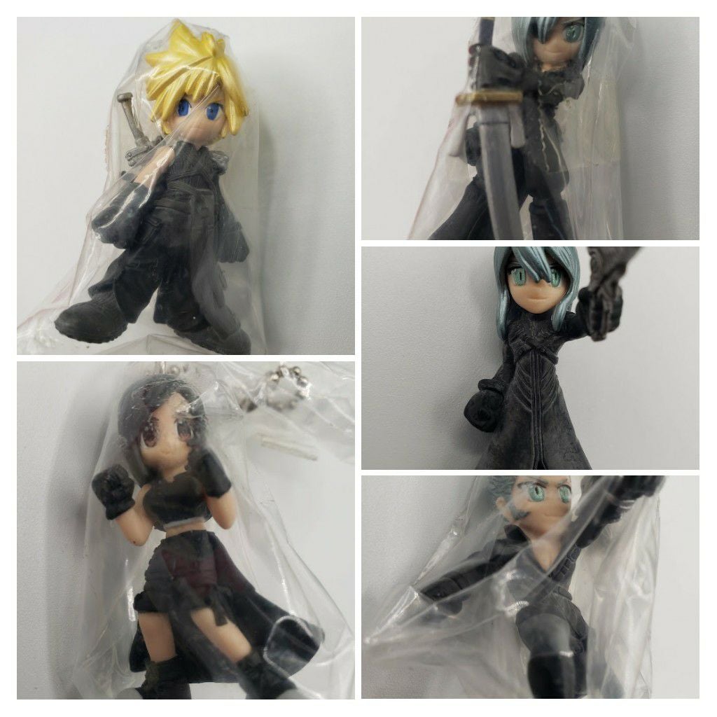 Final Fantasy 7 Advent Children 3D 5x Figure Plastic Key Chain (Complete Set)