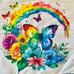 Daisies and Butterflies Adult Apron