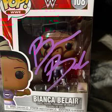 WWE NXT Bianca Belair Signed Funko POP #108 Autograph Wrestlemania JSA COA