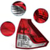 Tail Light for Honda CRV 2012 2013 2014 Taillight Assembly Brake Lamp Replacemen