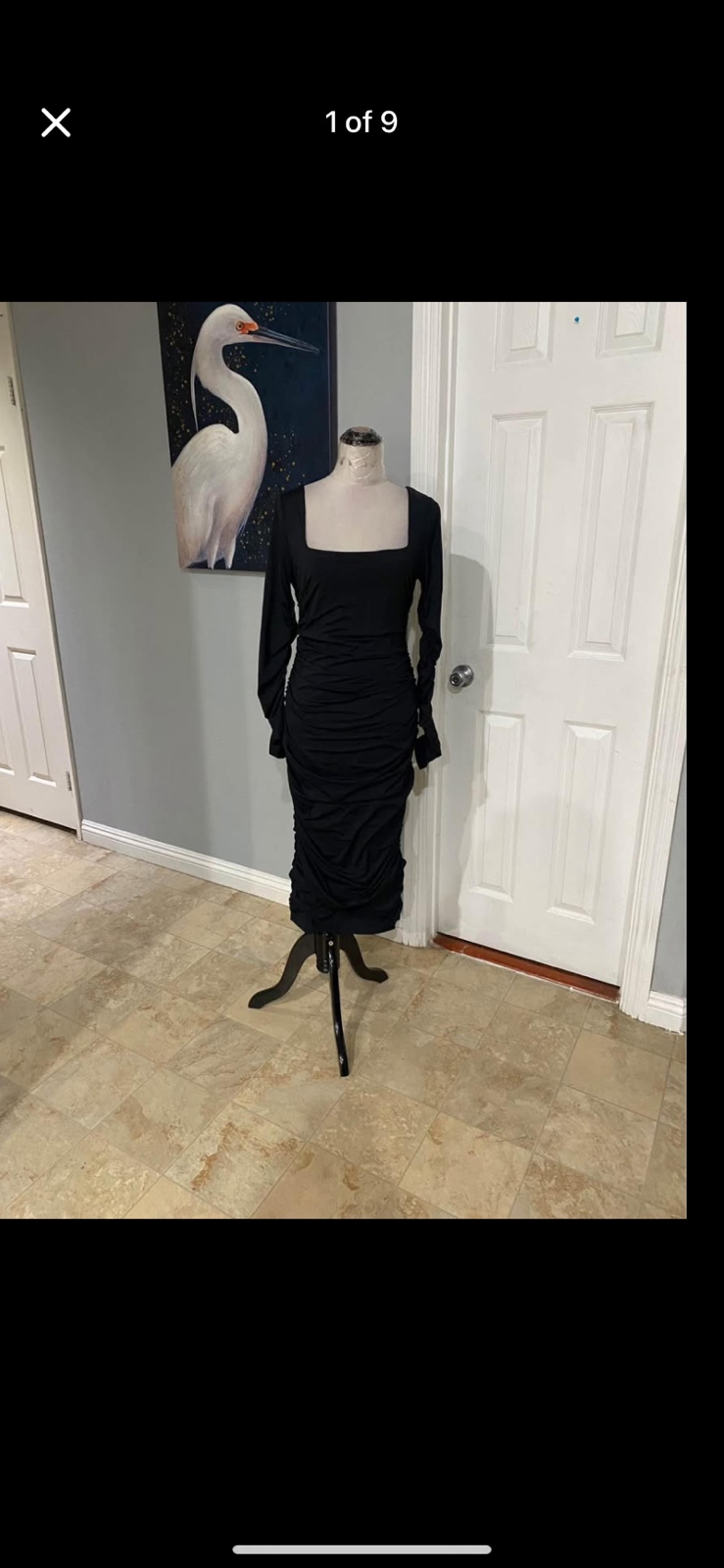 Women XL Midi Longsleeve Dress