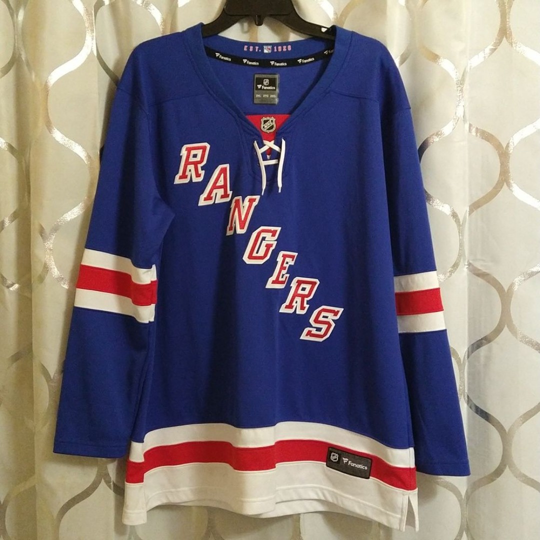 New York Rangers Fanatics NHL Women's Jersey Size 2XL