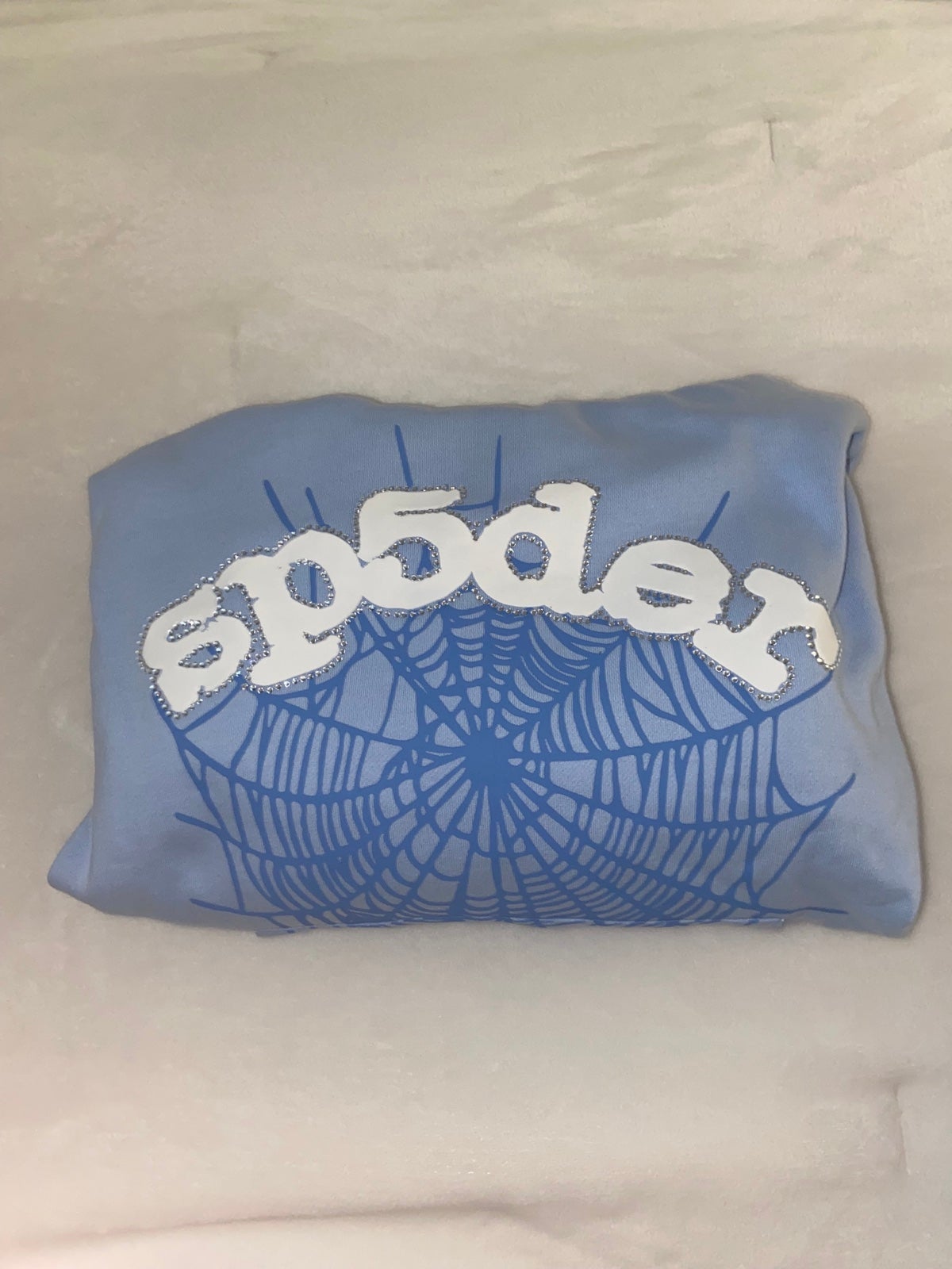 Sp5der Web Hoodie Sky Blue