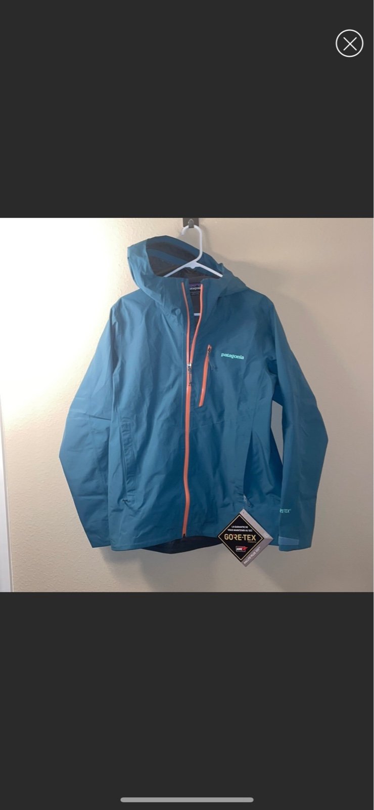 Patagonia womens calcite jacket blue orange