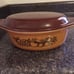 Vintage pyrex Old Orchard #043 1 1/2 qt.