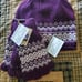 Alpaca wool hat and fingerless gloves