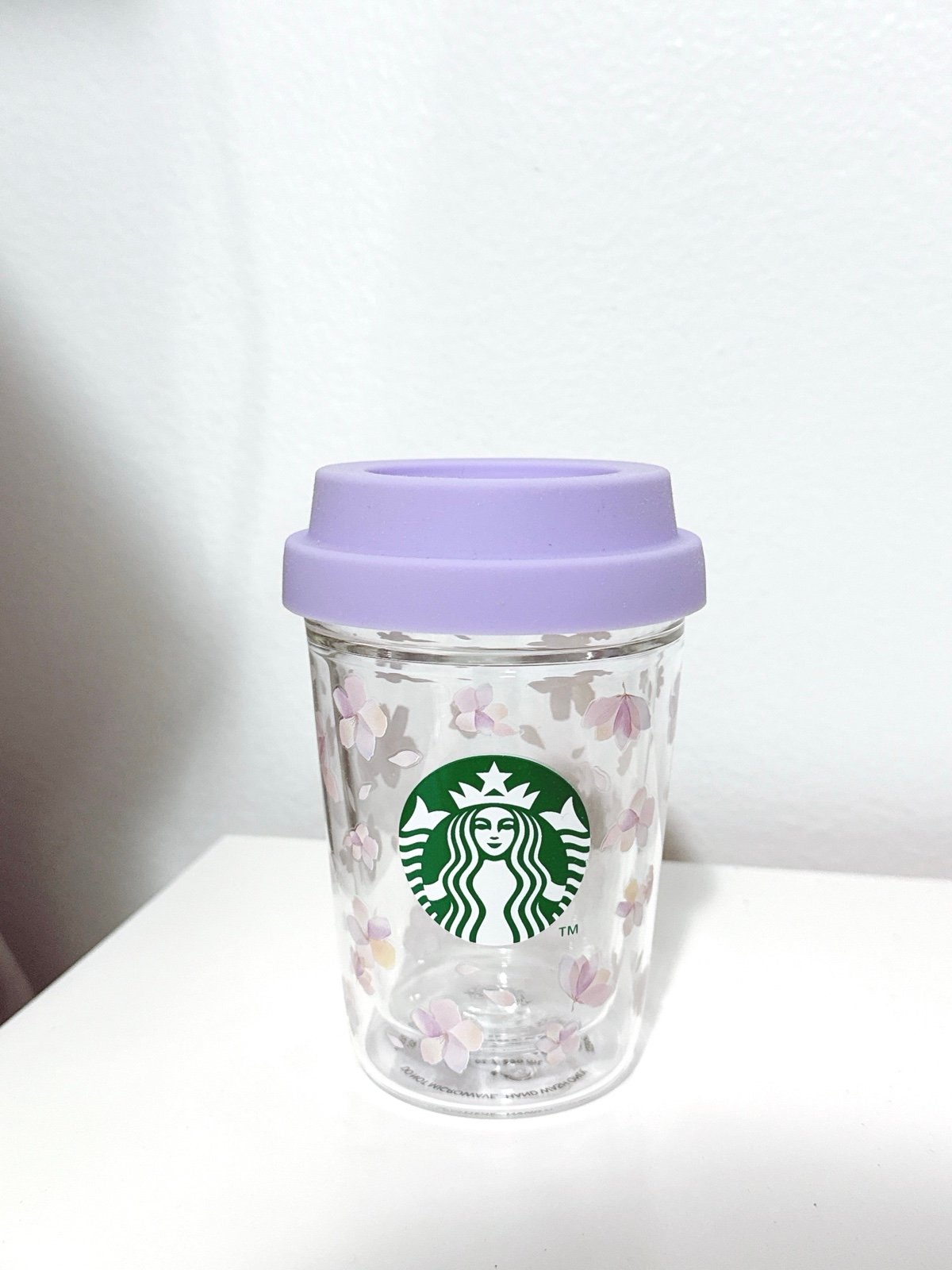 Starbucks Japan Sakura 2025 limited edition double wall heat resistant glass cup