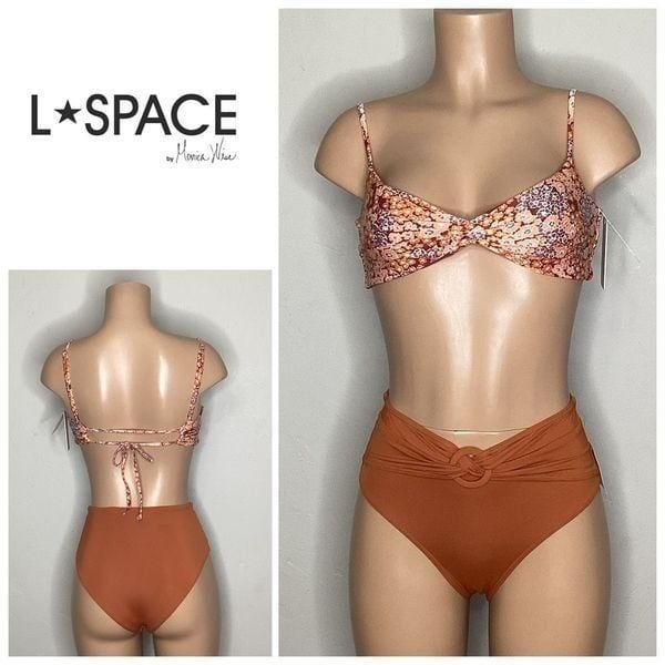 New. L*SPACE floral bikini set. Small. Retails 198.