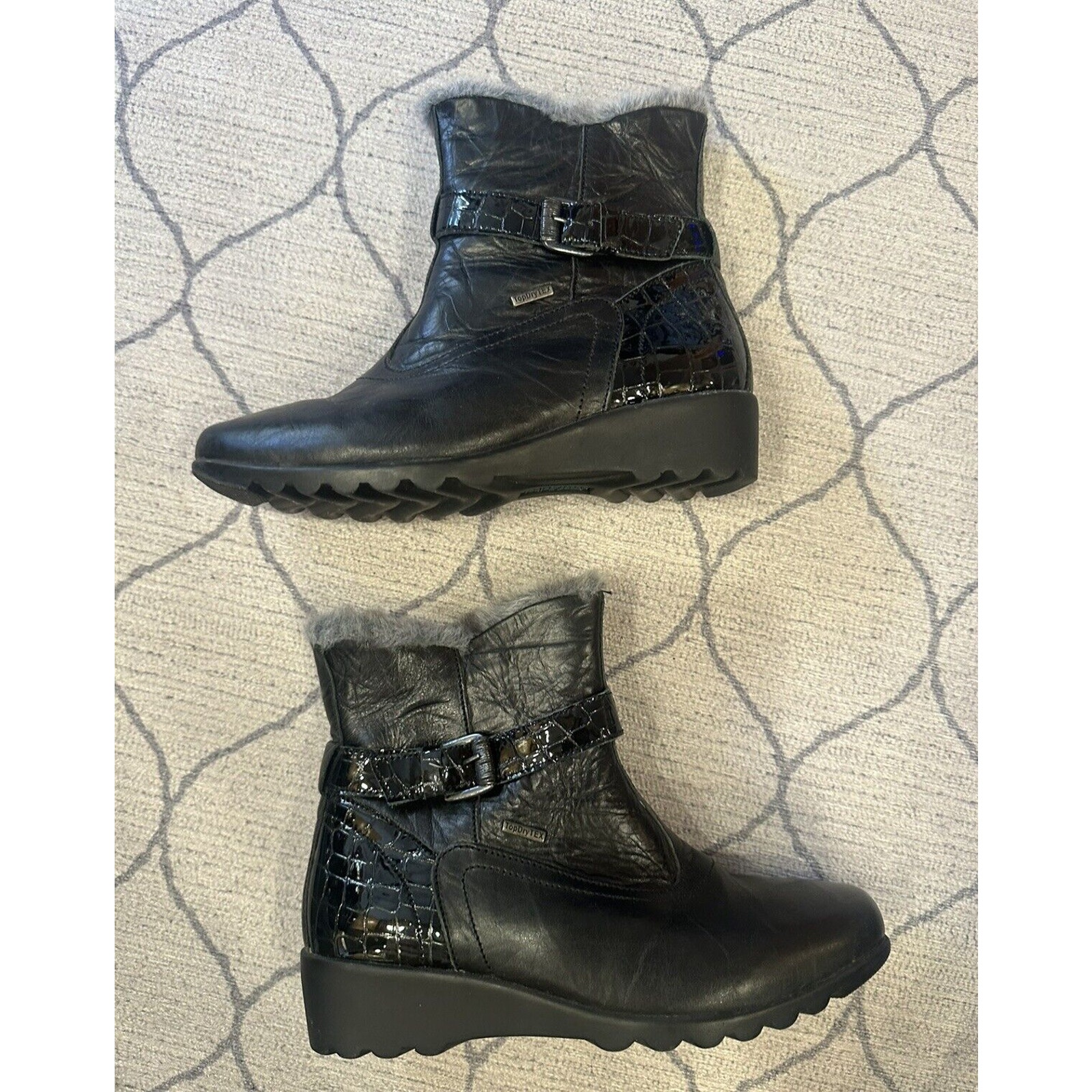 Josef Seibel Fur Lined Boots Mercari