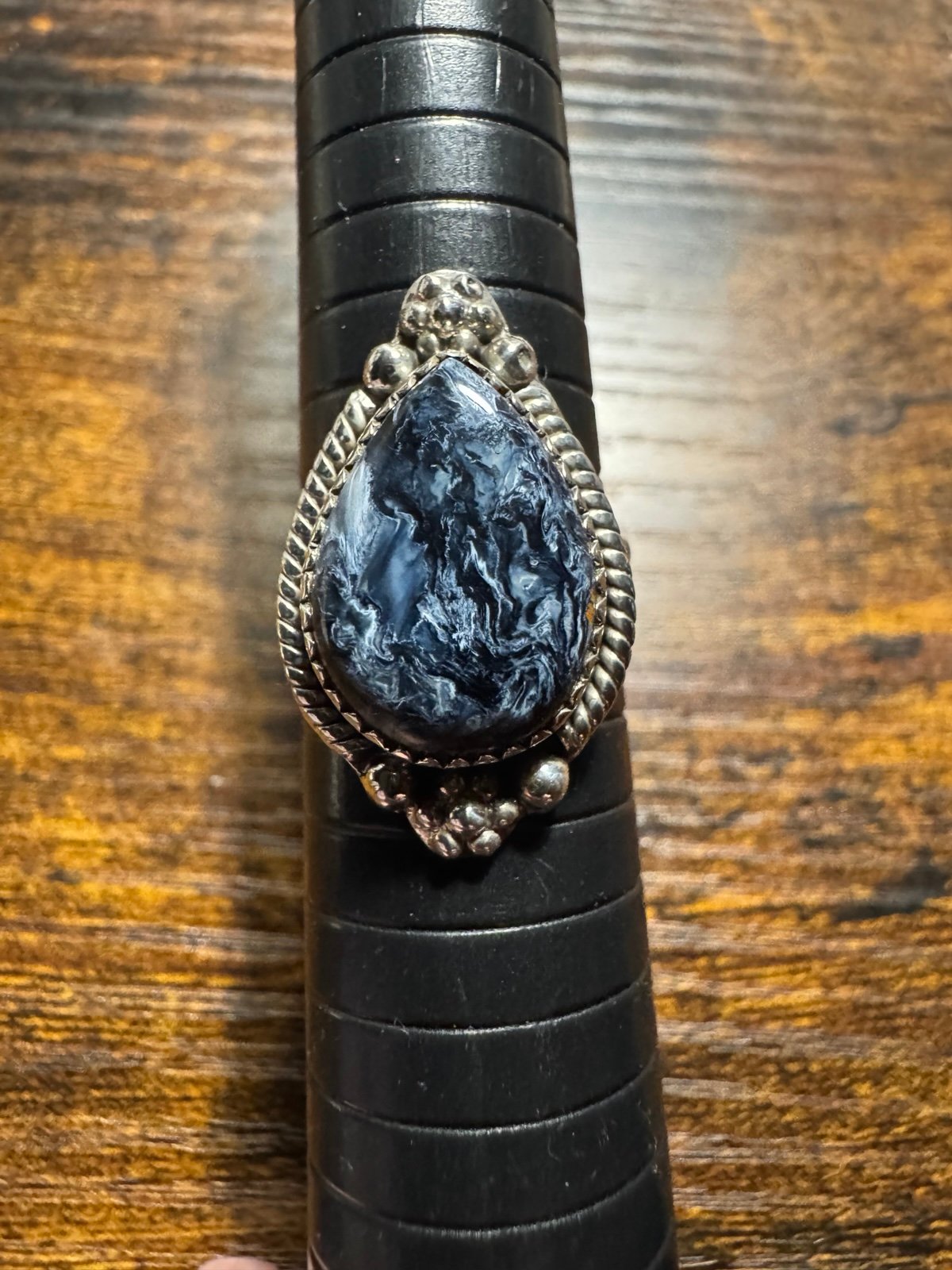 Pietersite Ring SIZE 8 Sterling silver - Beautiful Depth