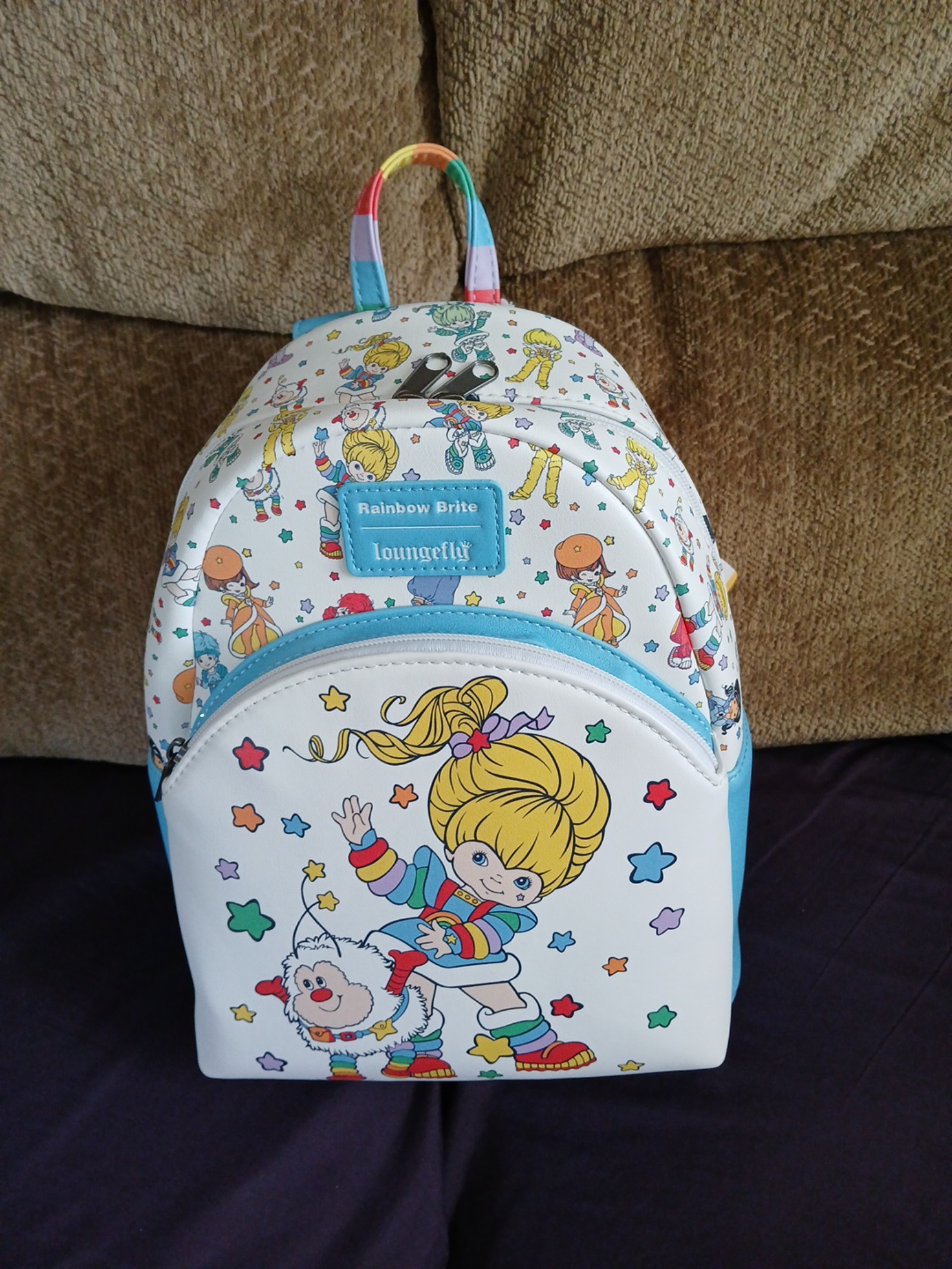 Loungefly Rainbow Brite & Twink Stars Mini Backpack - Colorful & Nostalgic NWT