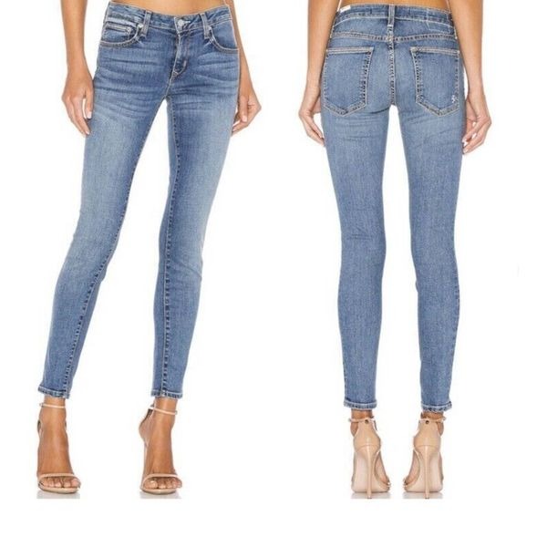 NEW! Revolve LOVERS + FRIENDS Ricky Mid rise skinny jeans Blue wash SIZE 25