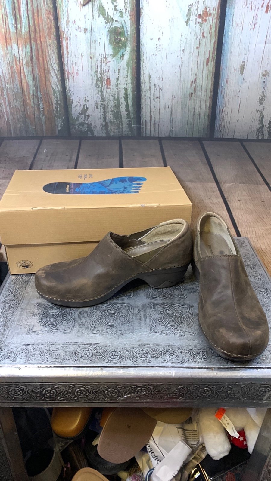 Patagonia Leather A Better Clog Brown Clogs Size 7.5