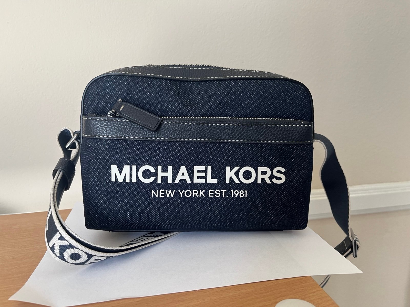 Michael kors cooper denim crossbody