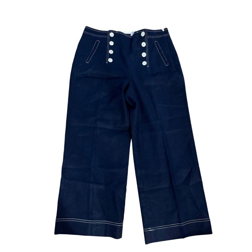 J. Crew Navy Blue Sailor Wide Leg Pants Size 12