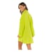 Show Me Your MuMu Johns Button Down Shirt Neon Yellow Crinkle Long Sleeve XXL