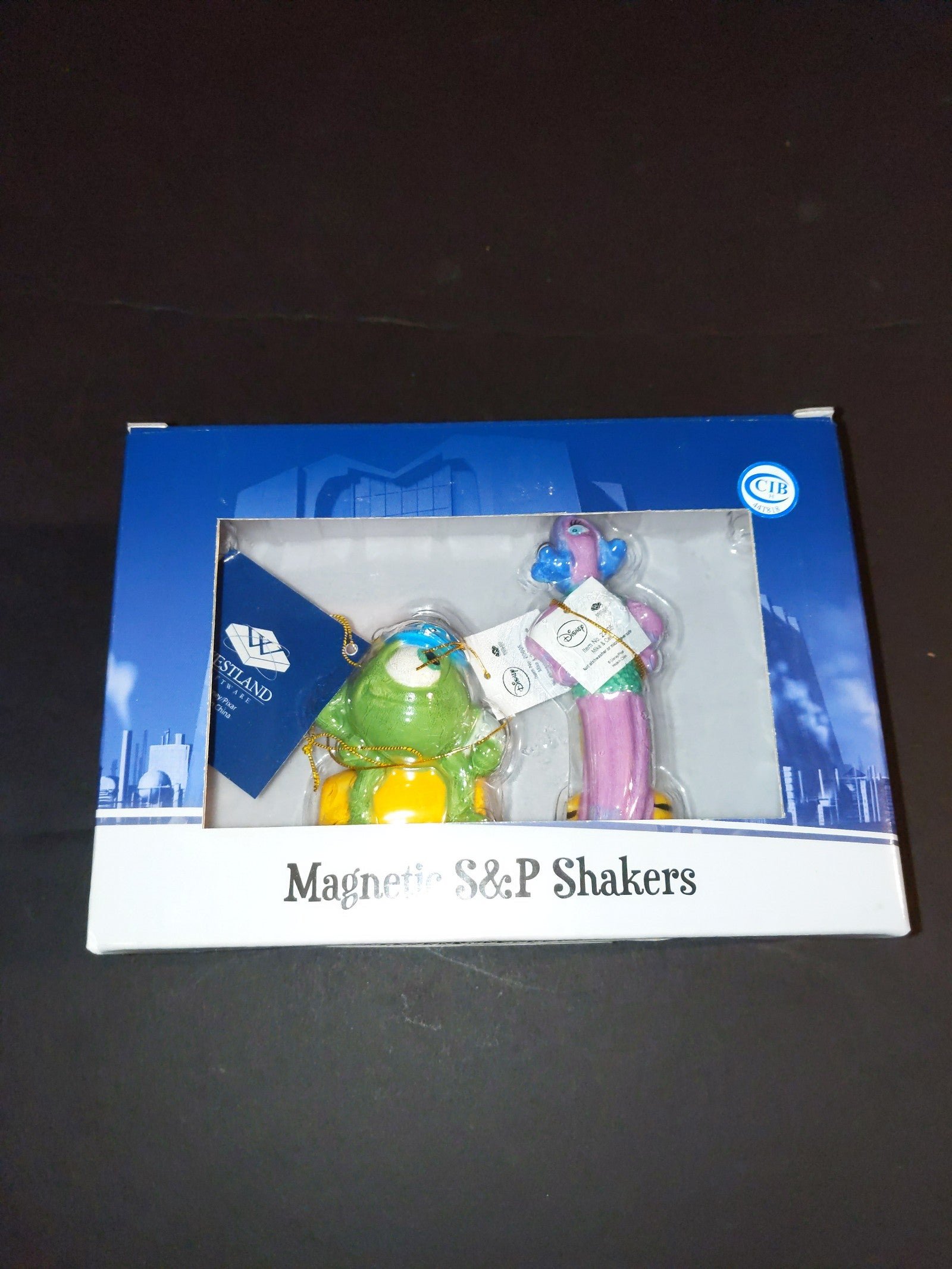 Rare Disney Monsters Inc Magnetic Salt & Pepper Shakers