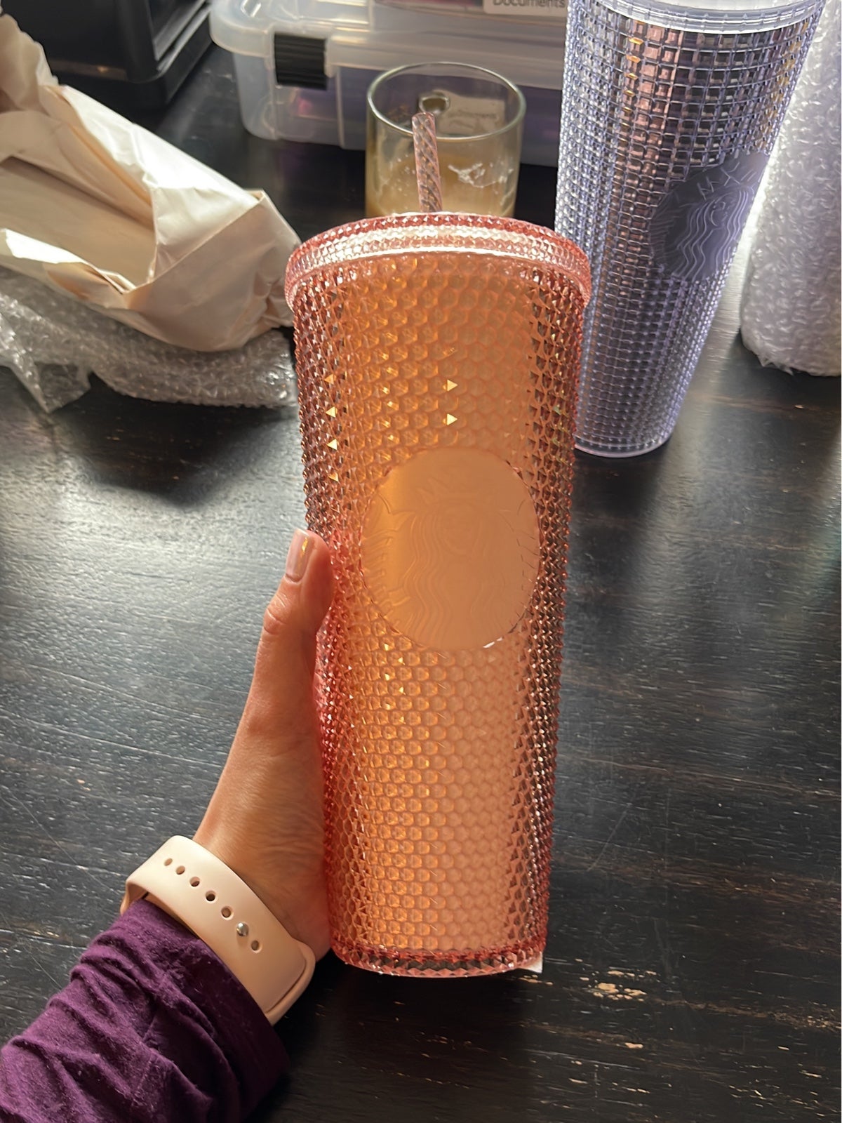 BNWT Starbucks pale rose gold overseas Tumbler
