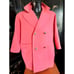 Vintage 1980s Isani Pink Wool Peacoat Oversized Fit
