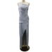 AW BRIDAL 10 L baby blue Snowdrop satin bridesmaid prom formal maxi dress B143
