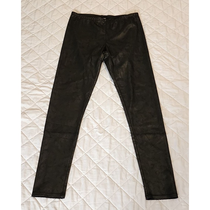 Pete & Greta Johnny Was black faux leather leggings size S