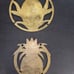 Vintage Brass Pineapple Trivets From Hawaii.