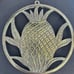 Vintage Brass Pineapple Trivets From Hawaii.