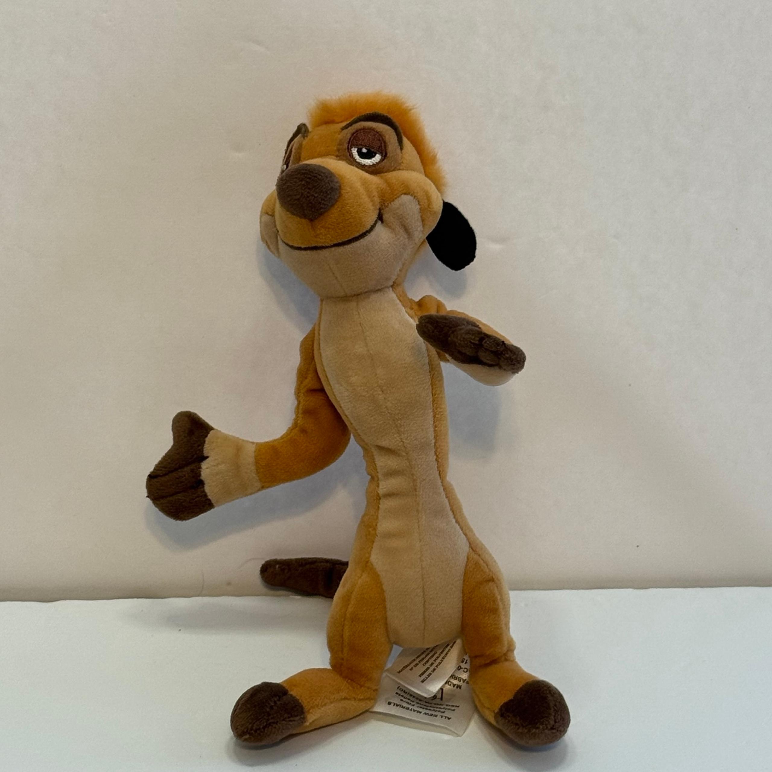 Disney Store The Lion King Timon Plush Meerkat  Stuffed Animal 8”