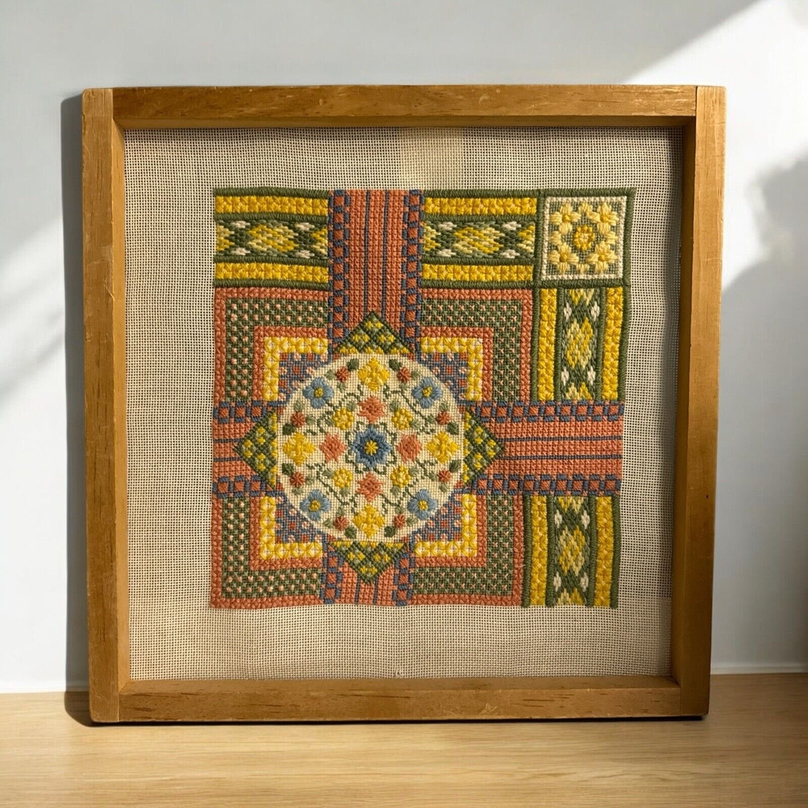 Vtg Ann Strite-Kurz Textile Fiber Art Needlework Embroidery Modern Cottagecore