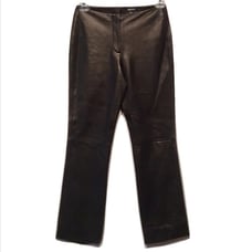 Soft Buttery Black DKNY Leather Pants