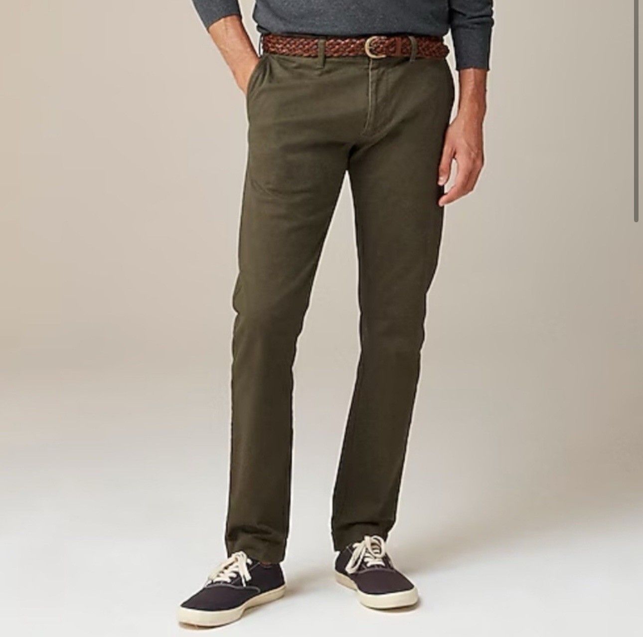NWT J Crew Slim Fit 484 Men’s 32 Waist 32x32 Green Casual Preppy Professional
