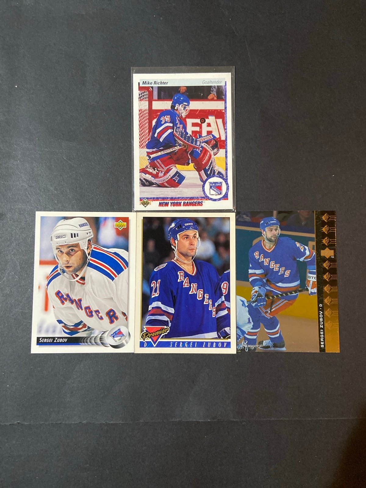 Rangers lot#6 Richter/Leetch/Zubov/Nemchinov (14 cards-rookies+)