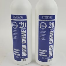 L'Oreal, Oreor Creme, 20 Volume Developer, 2 bottles 16 oz each