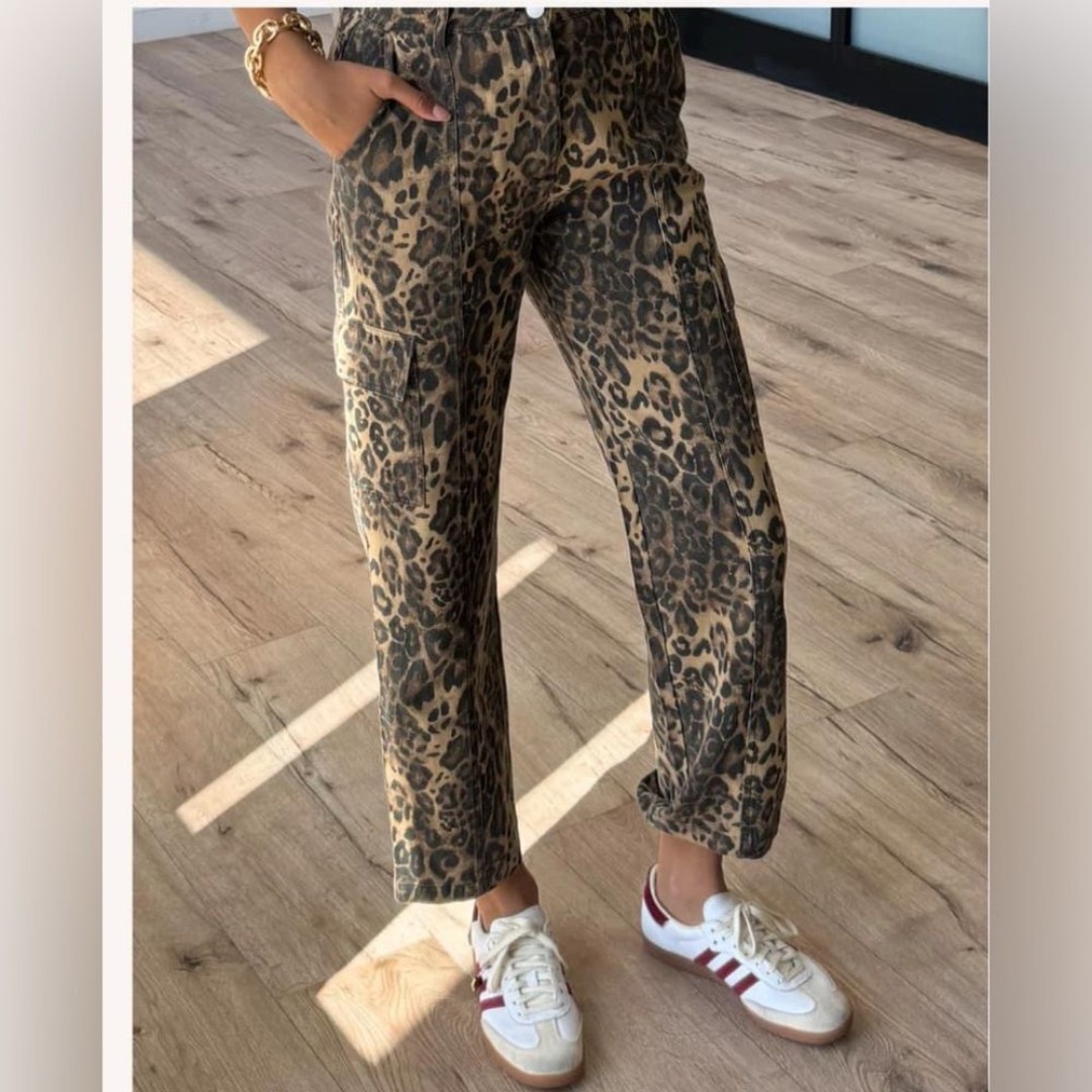 Shop Talulah Untamed Cargo Leopard Printed Pants