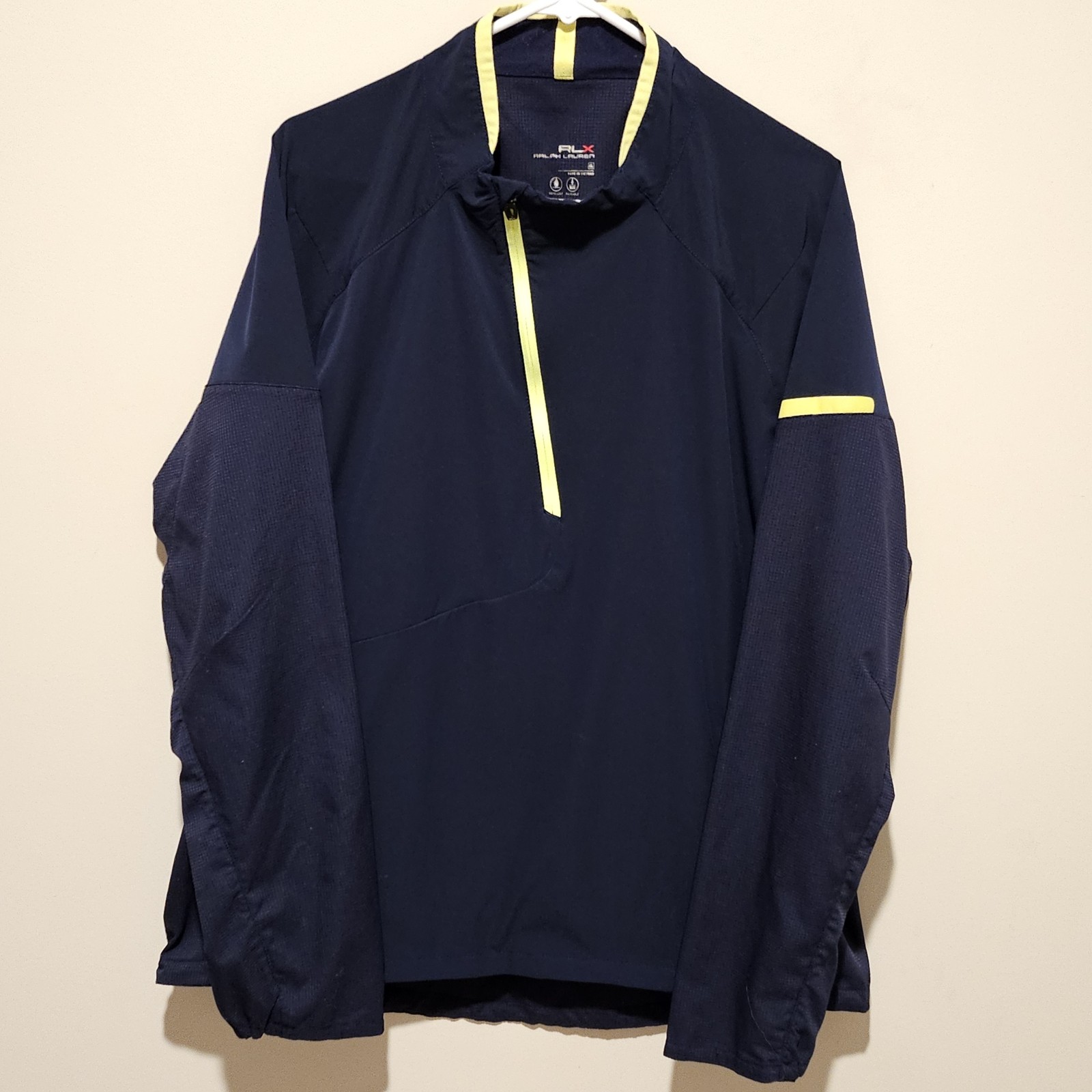 Ralph Lauren RLX Golf Rain Jacket - Packable Water Resistant - Navy - Size XL