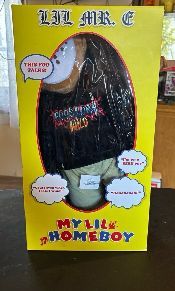 Foos Gone Wild My Lil Homie Lil Mr. E Black Hoodie Talking Plush Doll