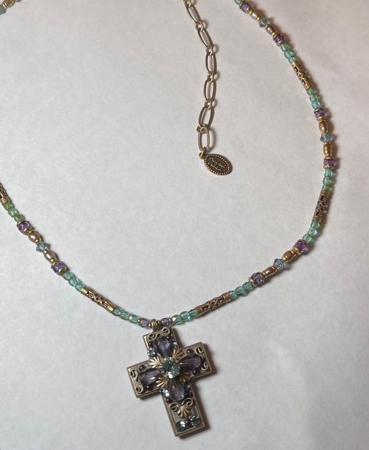 MICHAL GOLAN CROSS NECKLACE ADJUSTABLE