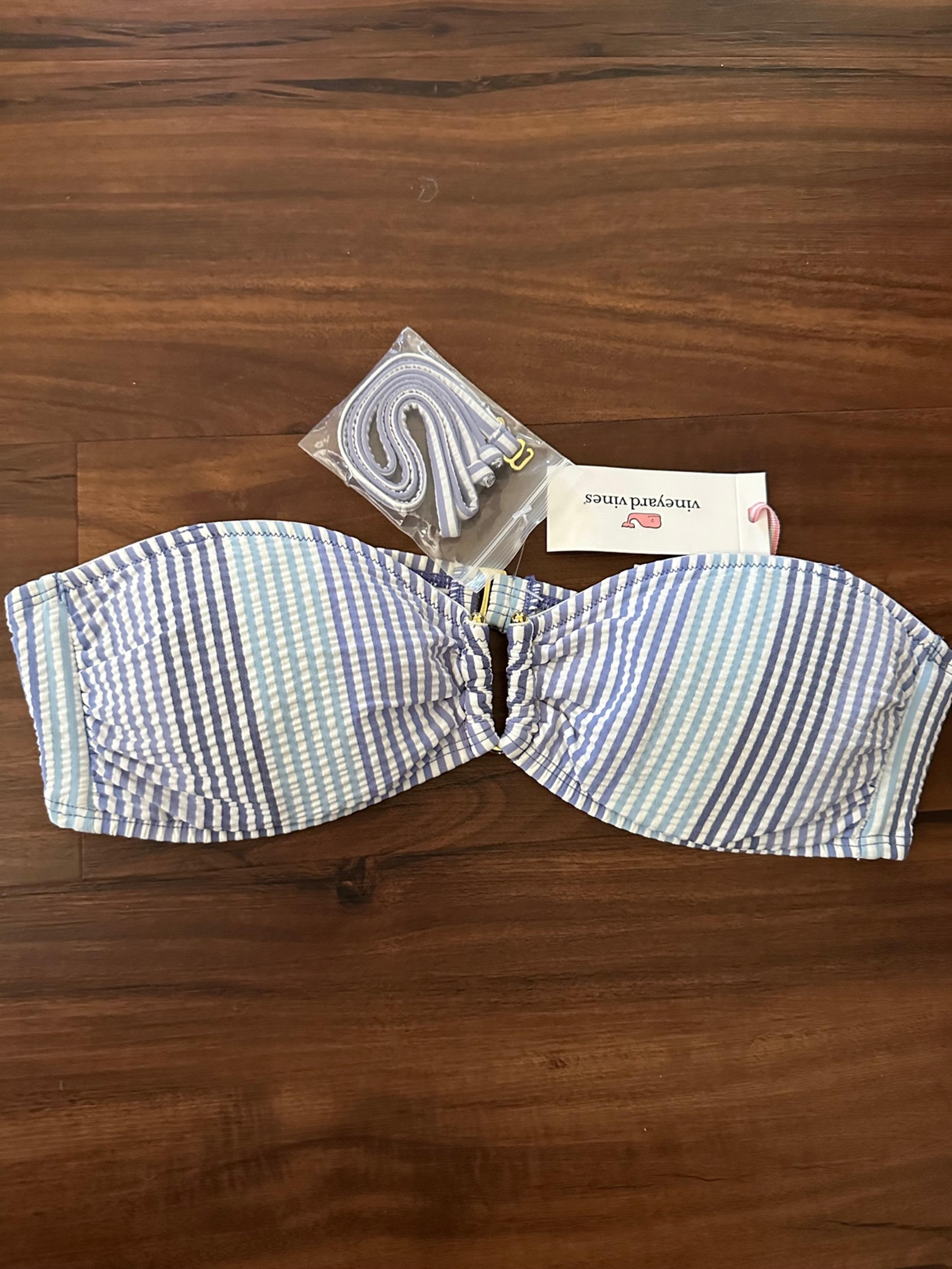 NWT Vineyard Vines Ombré Seersucker Bandeau Top