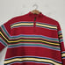 Vtg Lauren Ralph Lauren Multicolor Stripe Sweater Womens M 1/4 Zip Artsy 90s
