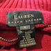 Vtg Lauren Ralph Lauren Multicolor Stripe Sweater Womens M 1/4 Zip Artsy 90s