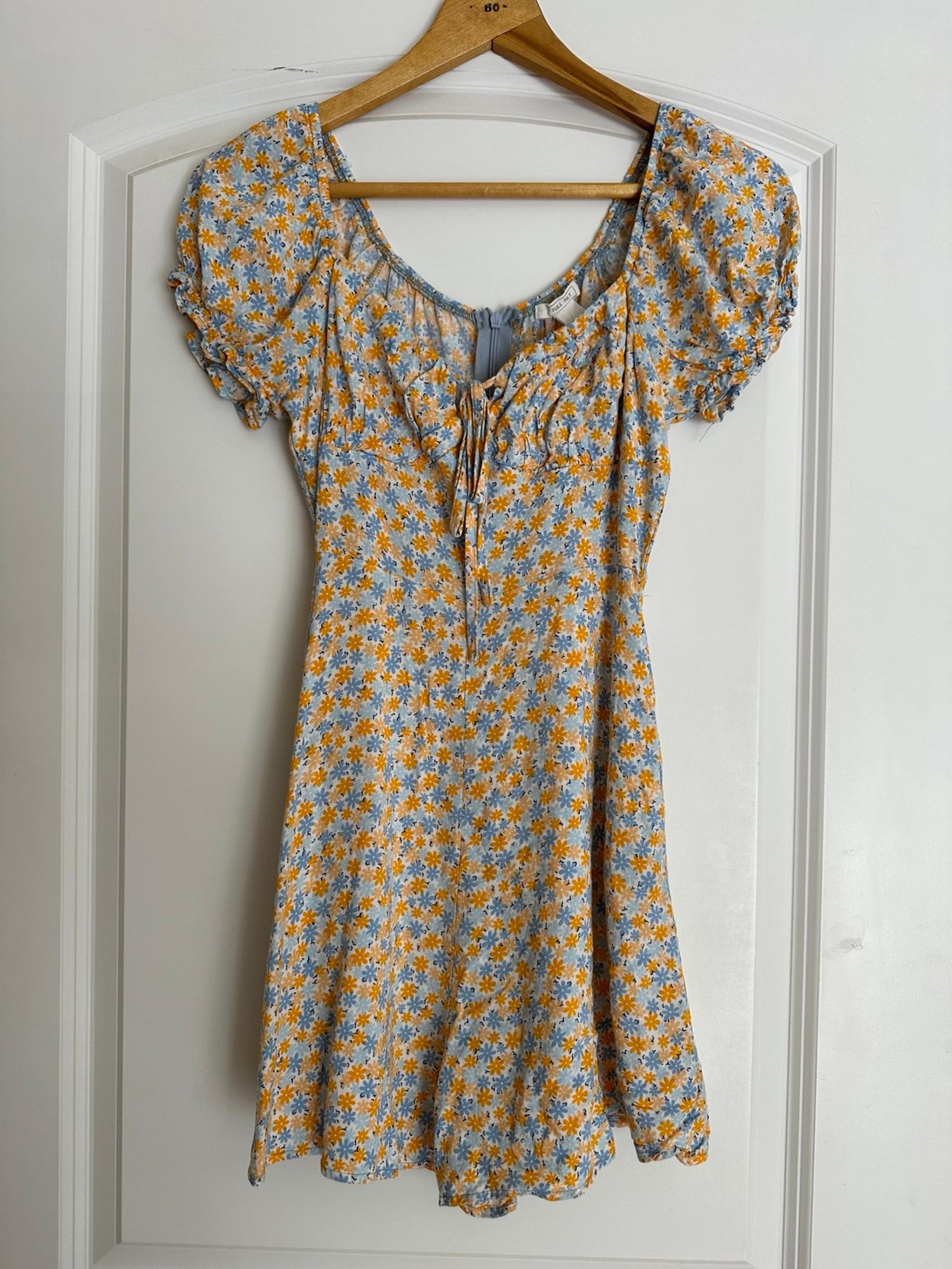 Full Tilt Blue & Yellow Floral Romper