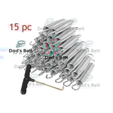 Trampoline 5.5 15 pcs Springs Galvanized Heavy-Duty Steel + T Hook Bounce Pro